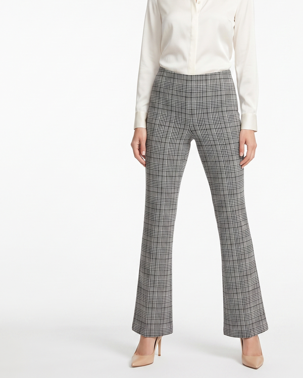 Double-Knit Boot-Cut Pant