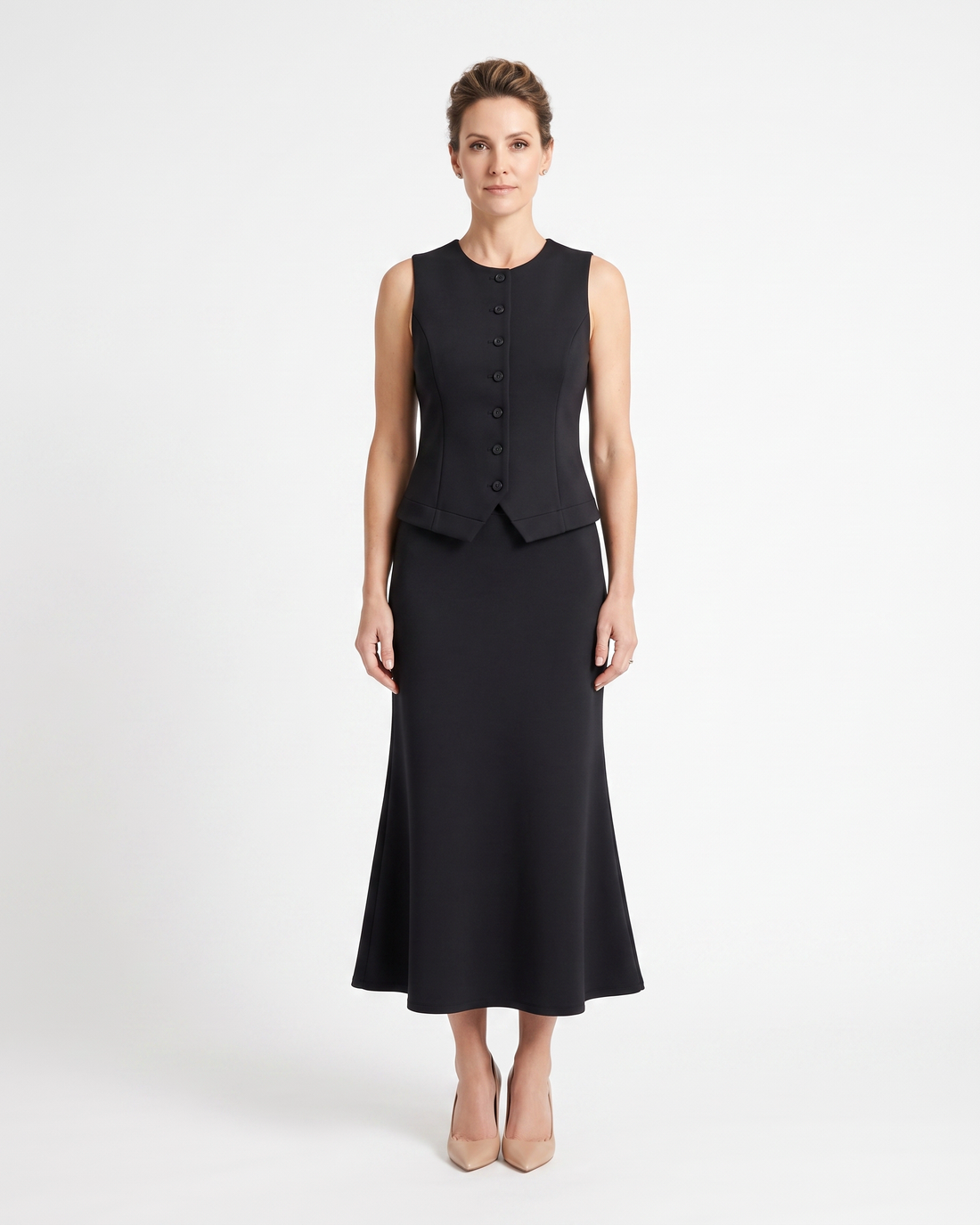 Scuba Maxi Skirt Set