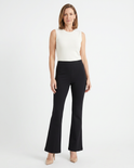 Elastic Boot-Cut Ponte Pant, view 1
