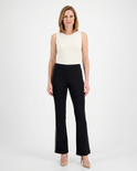 Bling-Trim Boot-Cut Ponte Pant, view 1