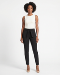 Black Belted Ponte Pant, view 1