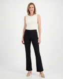 Bling-Trim Boot-Cut Ponte Pant, view 2