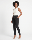 Black Belted Ponte Pant, view 2