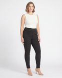 Black & White Box-Print Ponte Pant, view 2