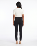 Side-Zip Ponte Pant w/ Belt Loops, view 3