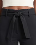 Black Belted Ponte Pant, view 4