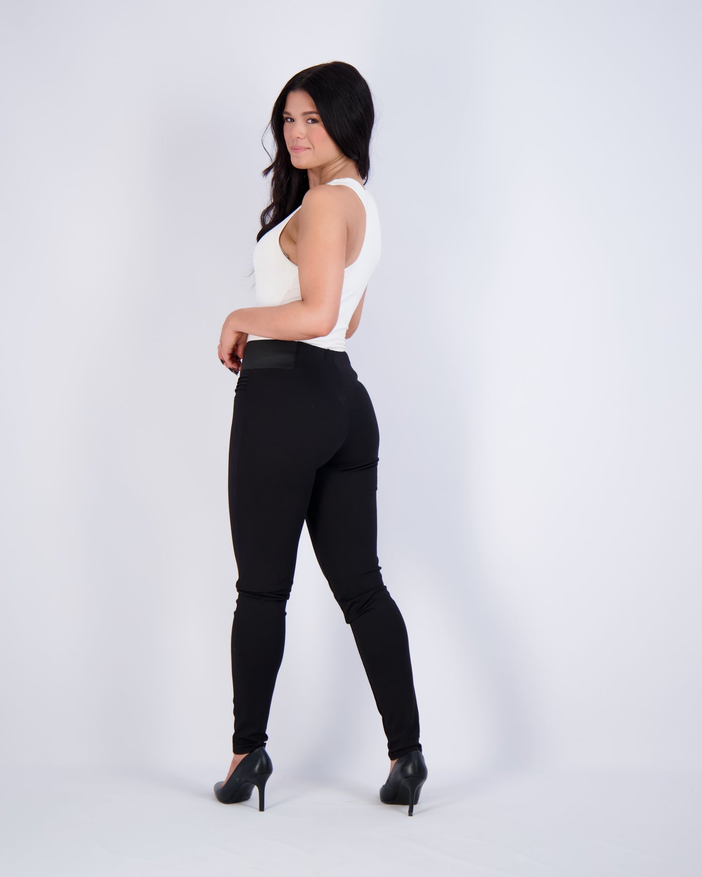 Navy High-Waist Leggings