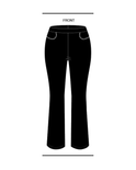 Bling-Trim Boot-Cut Ponte Pant, view 5