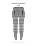 Two-Front-Zipper Double-Knit Pant, view 5